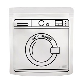 Anclution transparent vinyl washing machine soak wash stand zipper bag extra large (37x36) / 앤클루션 투명 비닐 세탁기 담금세탁 스탠드 지퍼백 특대(37x36)