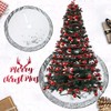 WEWILL 48ââ‚¬ââ‚¬ Luxury Silvery Christmas Tree Skirt with Satin Border