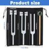CALIDAKA Tuning Forks for Healing Set (128Hz, 256Hz, 512Hz),Tuning Fork