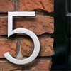 HASWARE Floating House Number 4" Stylish Door Numbers Alphabet Plaque