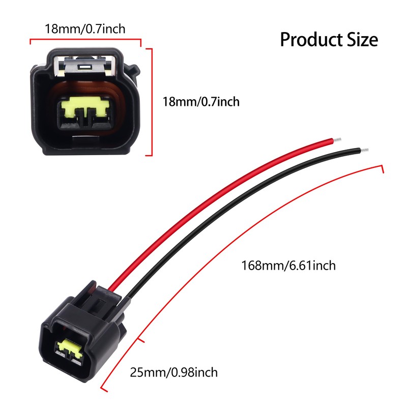 HiSport Ignition Coil Connector Pigtail Harness Compatible with Ford Mustang