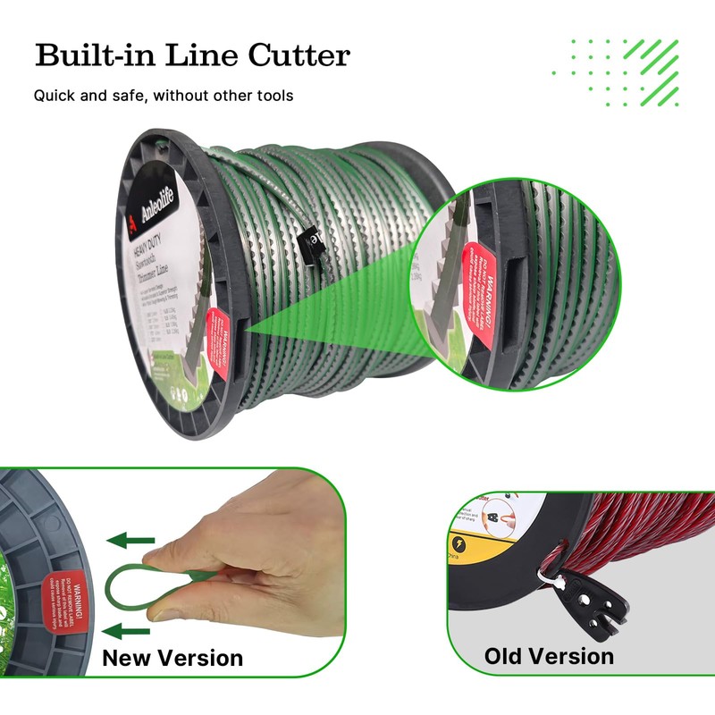 A Anleolife 3-Pound Heavy Duty Sawtooth 140-mil-by-328-ft Dual Core String
