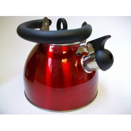 2.5 Litre Whistling kettle - Red - Folding handle