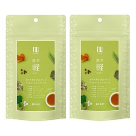 Jakuhando Kancha Light Light 2 Pack Set (0.07 oz (2 g) x 6 Packets each), Demon Barley, Caffeine-Free, Healthy Tea, Medicinal Tea, Kanpo Tea, Gift