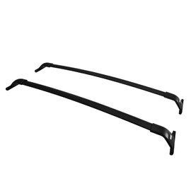 IKON MOTORSPORTS, Roof Rack Compatible with 2021-2025 Toyota Sienna All Models, Black Top Roof Rack Cross Bar Cargo Luggage Carrier Aluminum 2PCS