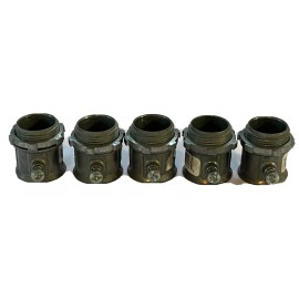 Steel City 1" EMT Fitting Set Screw Connector Zinc Die Cast Steel City TC-223 Pack of 5