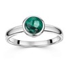 MATERIA by Matthias Wagner Women's Ring 925 Silver with Round