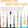 2 Pcs Kayak Paddle Leash with Carabiner - Stretchable Paddle