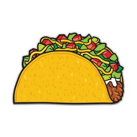 Taco I Love Mexican - 12" Vinyl Sticker Waterproof Decal