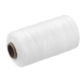 MECCANIXITY Twisted Mason Line Nylon Twine String Cord White 100M/109 Yard 1MM Dia for Netting, Landscaping, Home Improvement, DIY Projects, Crafting, Masonry, Gardening