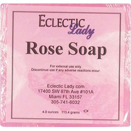 Wild Rose Glycerin Soap by Eclectic Lady, 4 oz Bar