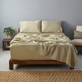 Weddingly CEA Certified 100% Giza Egyptian Cotton Sheets|4 Piece Set|Accredited Gold Seal|Deep Pocket|Extra Long Staple|Sateen Weave|High Fabric Strength,Uniform &Soft| (Twin XL,Sage Green)