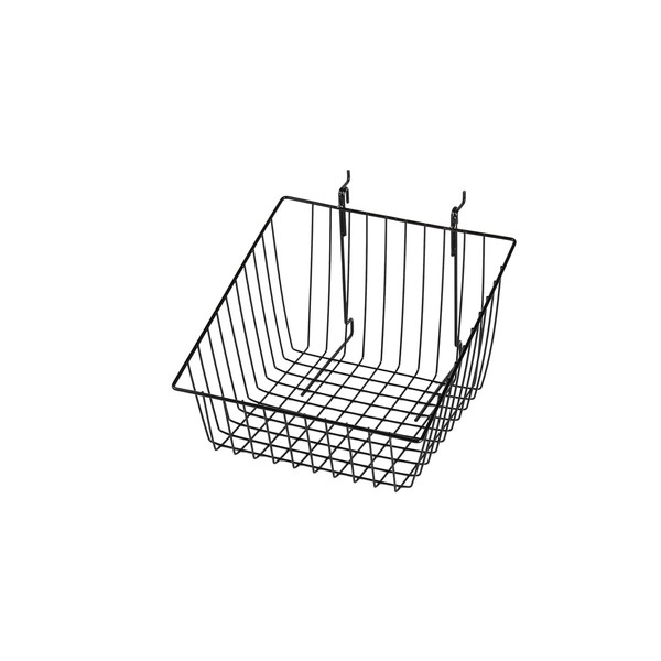 SSWBasics 12" x 12" x 8" Black Mini Grid Basket
