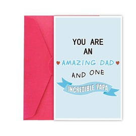 Funny Fathers Day Cards Gifts for Dad Papa, Special Papa Father's Day Card from Kids Children, Cute Gifts for Papa from Grandkids, You are an Amazing Dad Card, Papa Fathers Day Card from Daughter Son
