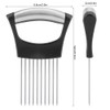 Onion Cutter Holder, Vegetable Slicer Cutting Tools with 10 Prongs,