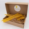 100% Pure Beeswax Chanukah Candles – Hand-Dipped, Drip-Free, Natural Honey-Scent