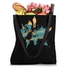 World Map with Explorer Quote for Adventurers Tote Bag