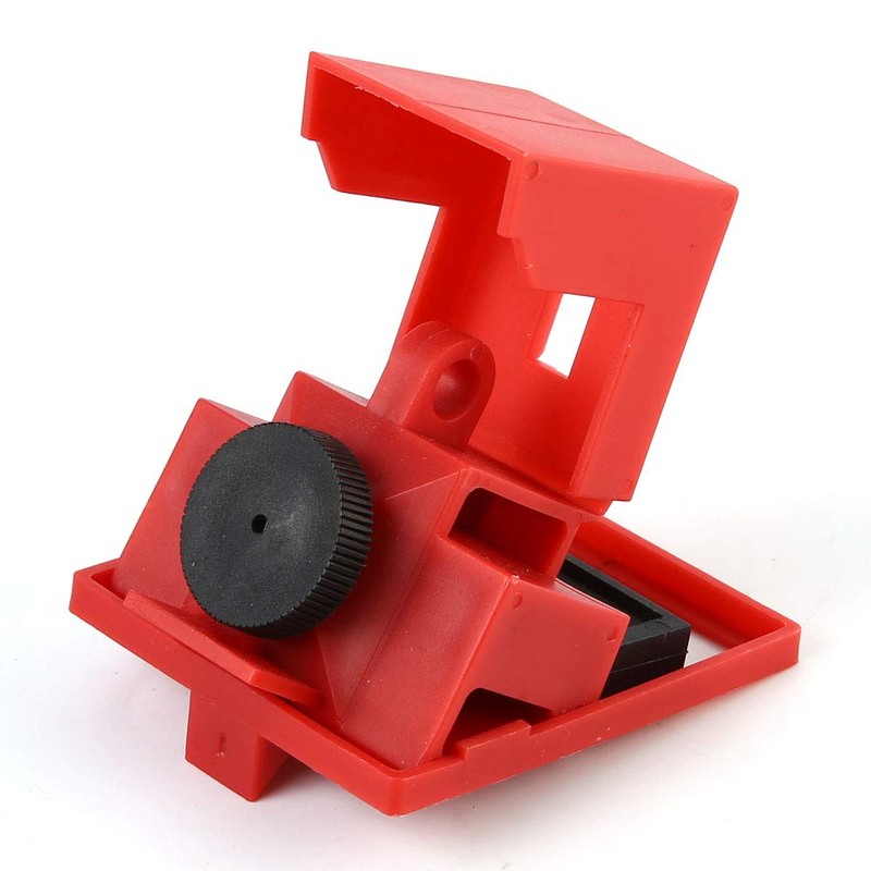 POFET Red Clamp-On Breaker Lockout Good with handle width ≤