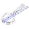 Goniometer Transparent Orthopedic Angle Ruler Plastic Goniometer 360 Degree for