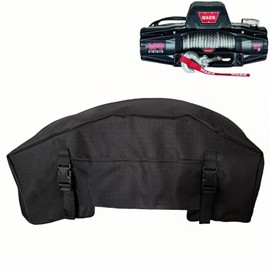 BLIRITEL Winch Cover, Heavy Duty UV-resistant Winch Protective Cover, Weather Resistant Dustproof Cover for Electric Winches up to 12000 Lbs, Winch Accessories Indoor/Outdoor Use