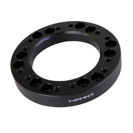 NRG Innovations NRG-SRK-500BK Steering Wheel Quick Release Adapter Spacer, 6x70 and 6x74mm Bolt Patterns, Hub Spacer 1/2" in Black