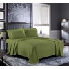 Pure Bedding Bed Sheets - Full Sheet Set [6-Piece, Olive