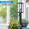 MYHXQ 16.6'' Dusk to Dawn Post Light Outdoor, Large 3-Light