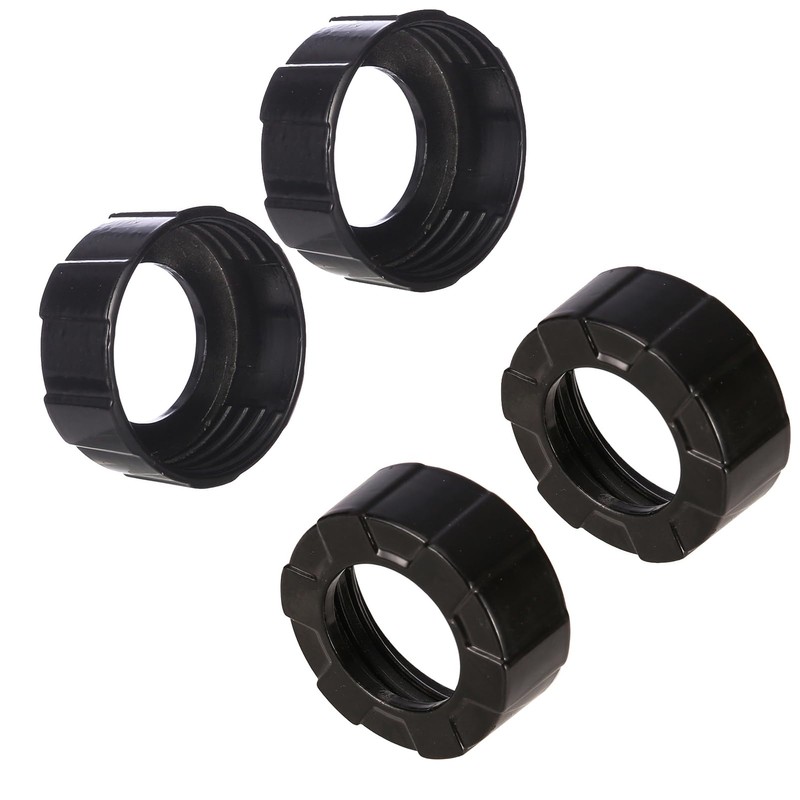 Sausage Caulking Gun Front Cap Black Front Cover (4pcs Aluminum)