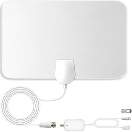 TV Antenna Indoor for Local Channels - 4K HD Amplified Digital HDTV Antenna with Signal Booster - 360° Long Reception TV Aerial Support All Types TV