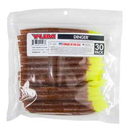 YUM Dinger Bulk 30-Pack - Carolina Pumpkin/Chartreuse - 5"