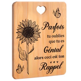 Women's Gift, Encouragement Gift, Bamboo Chopping Board, Birthday Gift, Original Gift for Mom Granny Sister, Inspirational Gift for Women Men