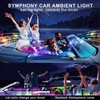 Car Interior LED Light Kit, 18-in-1 Ambient Lighting Strips, RGB