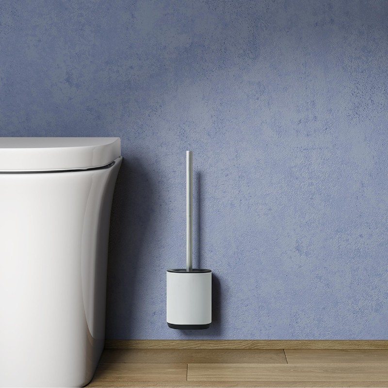 Gedy Biagio Brush, Stainless Steel Thermoplastic Resins, White, 11,4x7,7x45cm