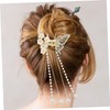 FOMIYES 3pcs Butterfly Wing Tassel Hair Clips for Women Non