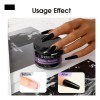 Rosalind Polvo Acrílico Negro Para Uñas De 1.76 Oz/1.76 Onza