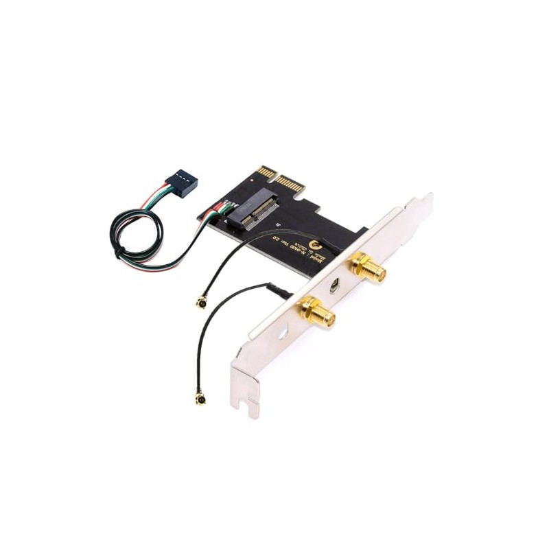 Tarjeta WiFi inalámbrica NGFF A/E-Key a PCI-E Express 1x adaptador