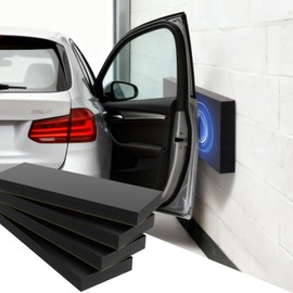 Juzanl Protector de Pared para Cochera, Paquete de 4 Protectores de Pared de Garaje, Protectores de Parachoques de Pared Impermeables, Acolchado Autoadhesivo de Espuma NBR para Pared (4)