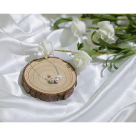 Sereney S925 Sterling Silver Grandma Necklace as Birthday Gifts for New Grandma, 3 Circles Grandmother Granddaughter Jewelry for Mom, 3 Sterling Silver Necklace Pearl Jewelry as New Grandmother Gifts
