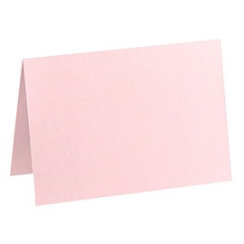 LUXPaper A6 Folded Cards | 4 5/8" x 6 1/4" | Candy Pink | 100lb. Cover | 250 Qty