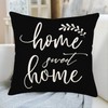 Asminifor Home Sweet Home Quotes Words Throw Pillow Covers Cotton