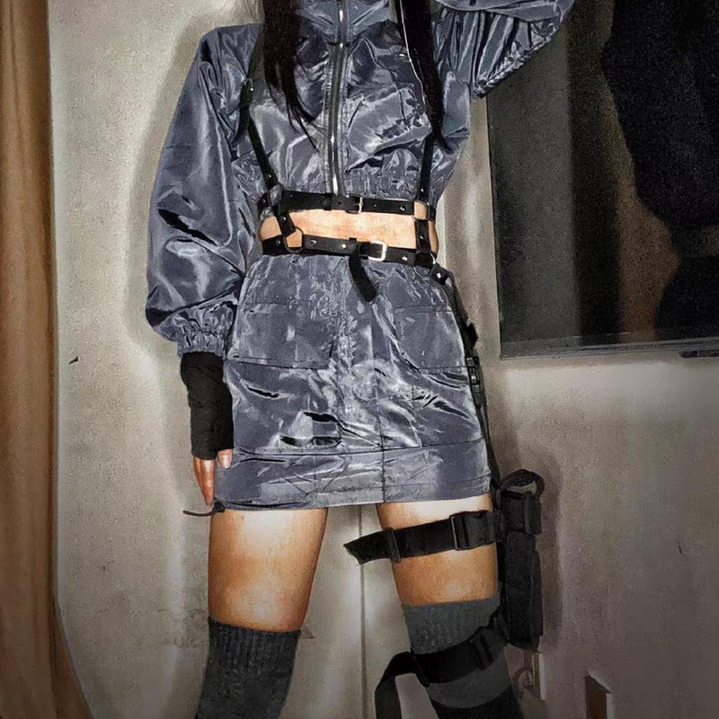 JEELAD Leg Holster Leg Platform Handgun Drop Leg Shroud Right
