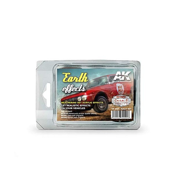 AK-Interactive AK 8089, 3 Piece Earth Effects Rally Set -