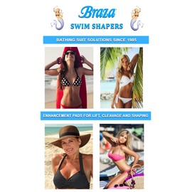 Braza Swim Shapers - Full Enhancement Pads,Beige,C/D