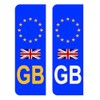 CafePress EU Number Plate Identifier for Great Britain Rectangle Car