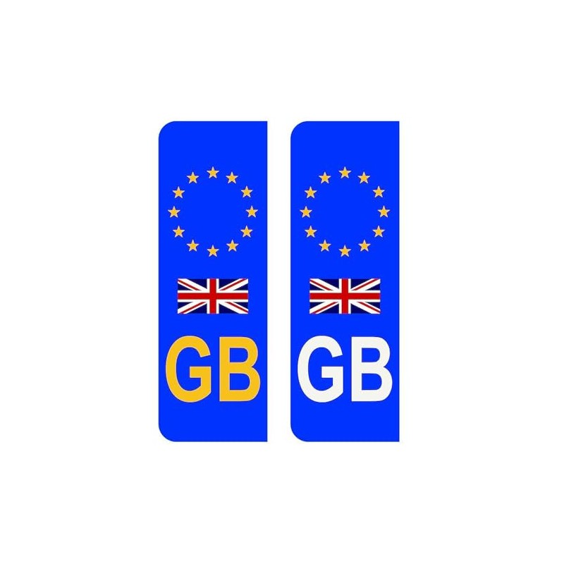 CafePress EU Number Plate Identifier for Great Britain Rectangle Car