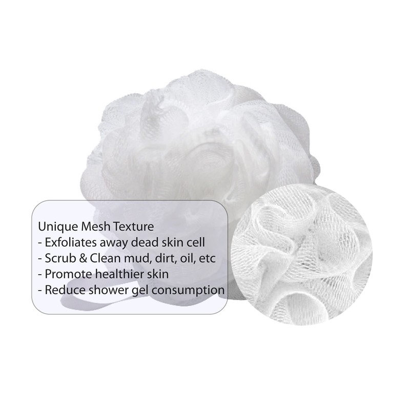 Aquasentials Mini Kid Mesh Bath Puff Sponge (8 Pack)