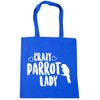 Hippowarehouse Crazy parrot lady Tote Shopping Gym Beach Bag 42cm