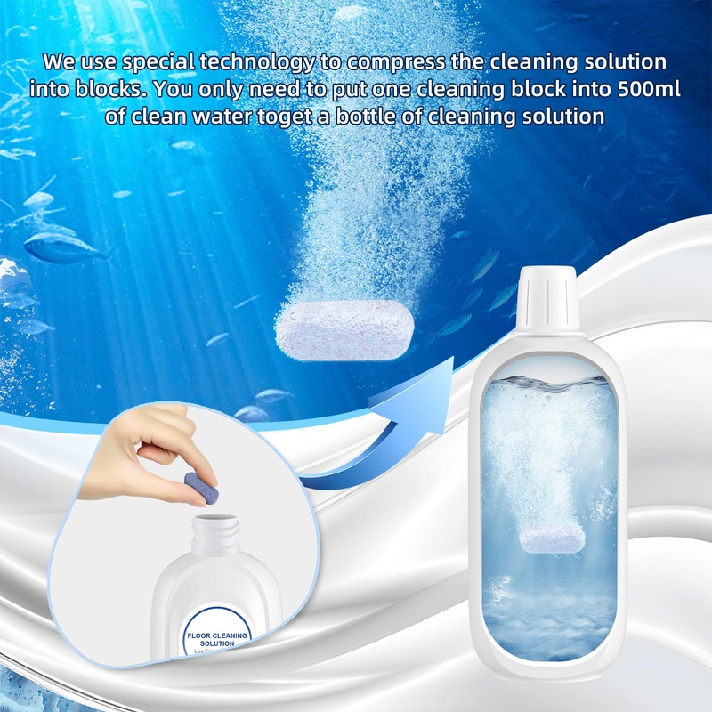 Nukisa 10 Bottles Compatible with Tineco Cleaning Solution Pet 500ml