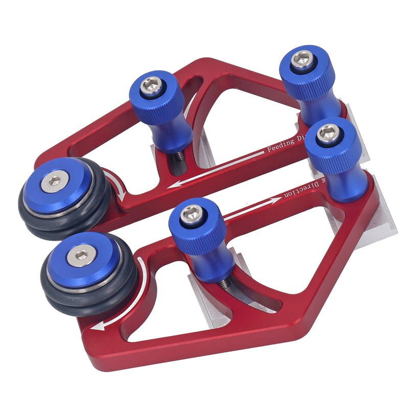 Woodworking Bearing Stock Feeder with Sliding Blocks Table Saw Feed