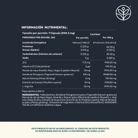 Mens Testo Life360 Fenogreco, Maca, L-Arginina Suplemento Alimenticio Para Hombre 360 Cpsulas Sin Sabor. Testosterona Hombre                          